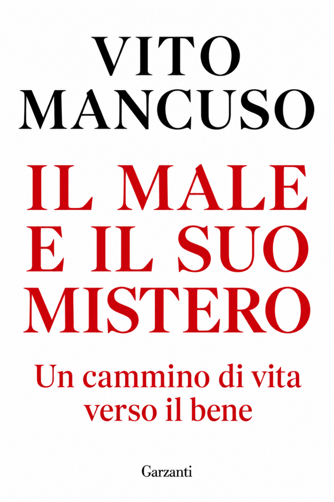 Copertina tipografica Il male e il suo mistero